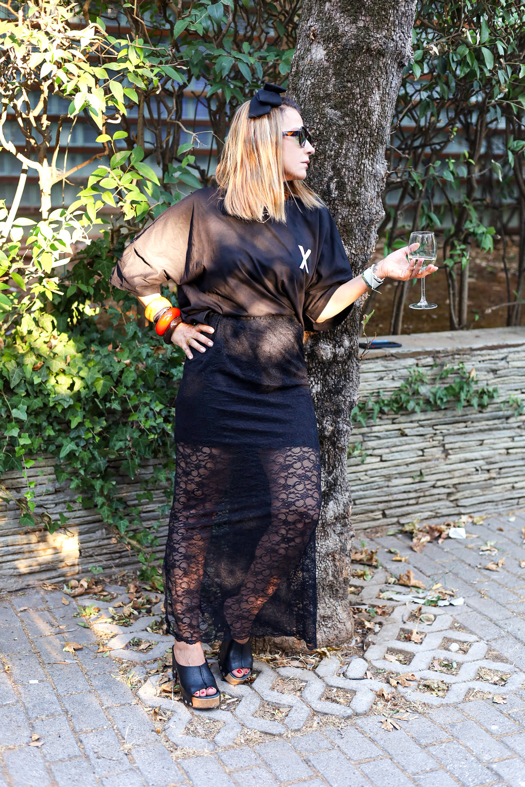 "DANDELION" Black Skirt