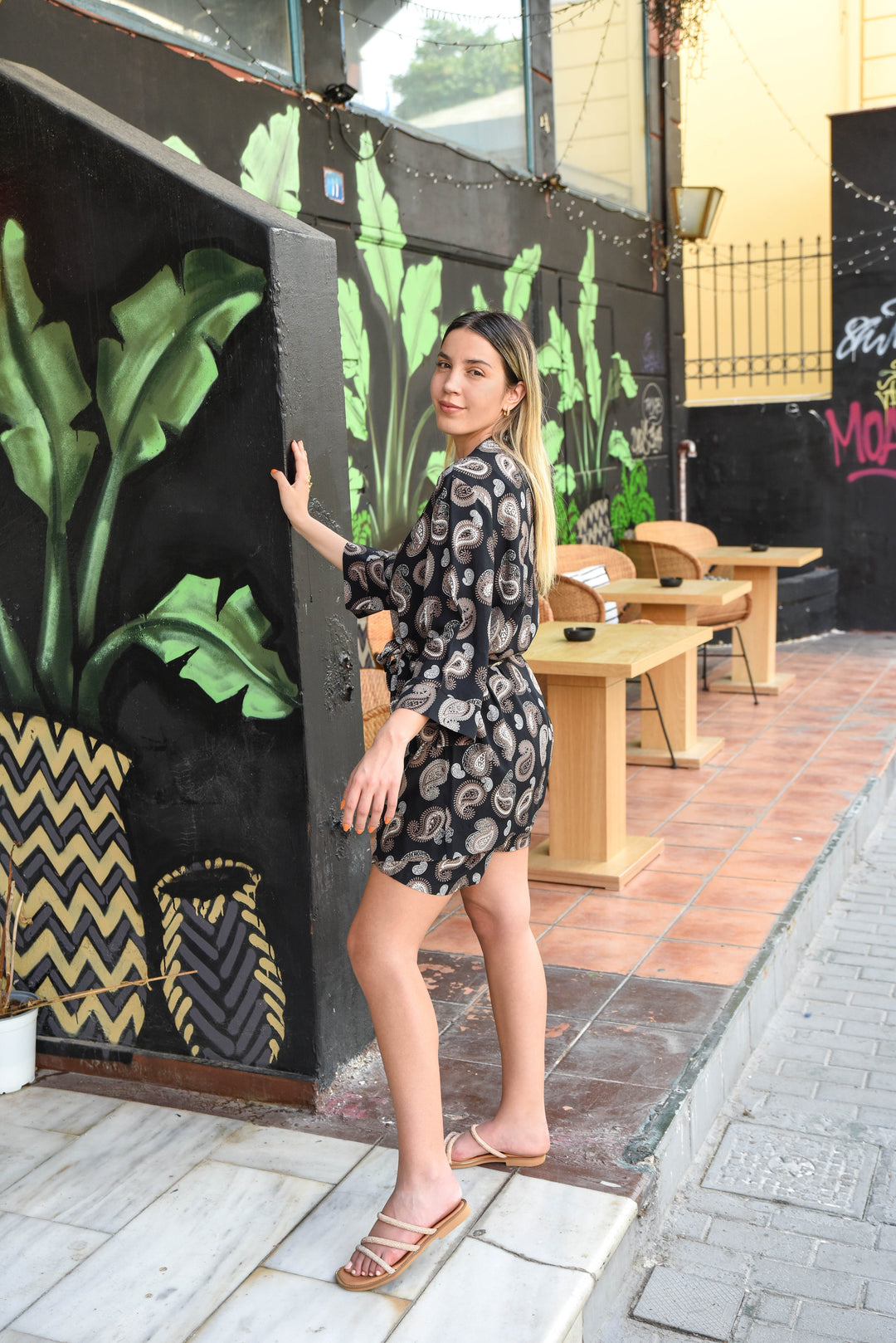 "SEAWEED MYSTERY" Kimono