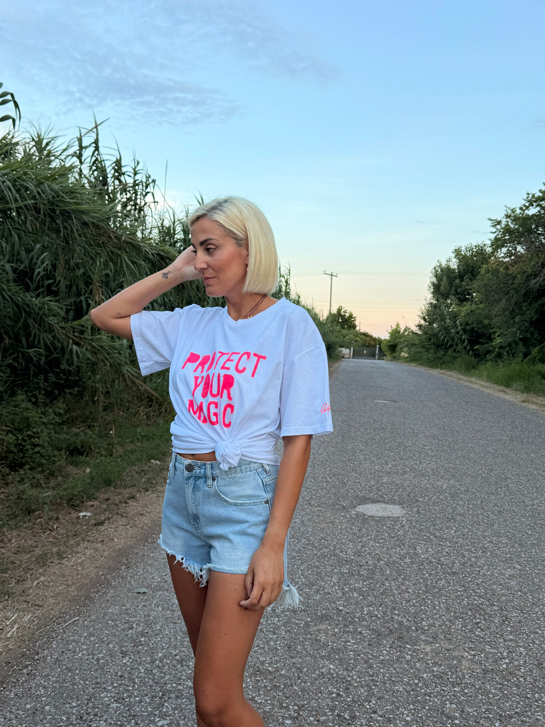 “MAGIC” Oversized White T-Shirt