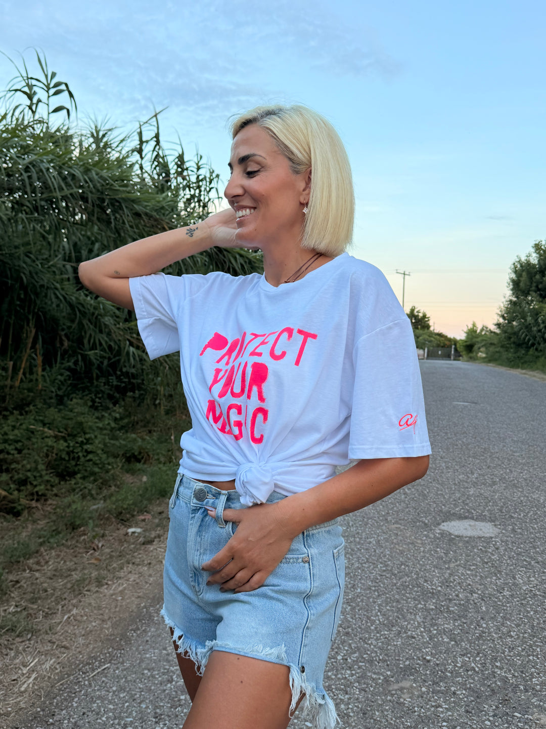 “MAGIC” Oversized White T-Shirt