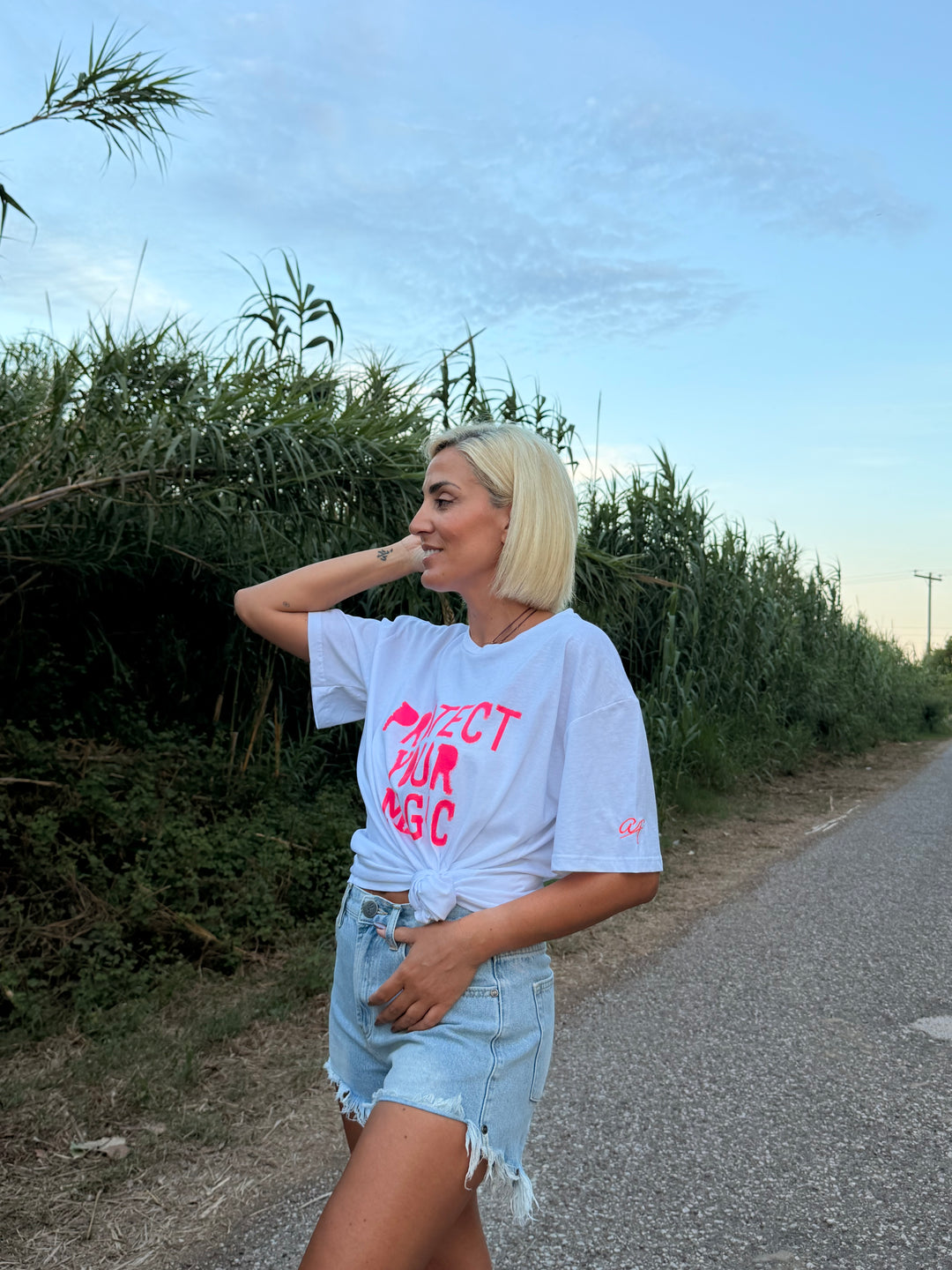 “MAGIC” Oversized White T-Shirt