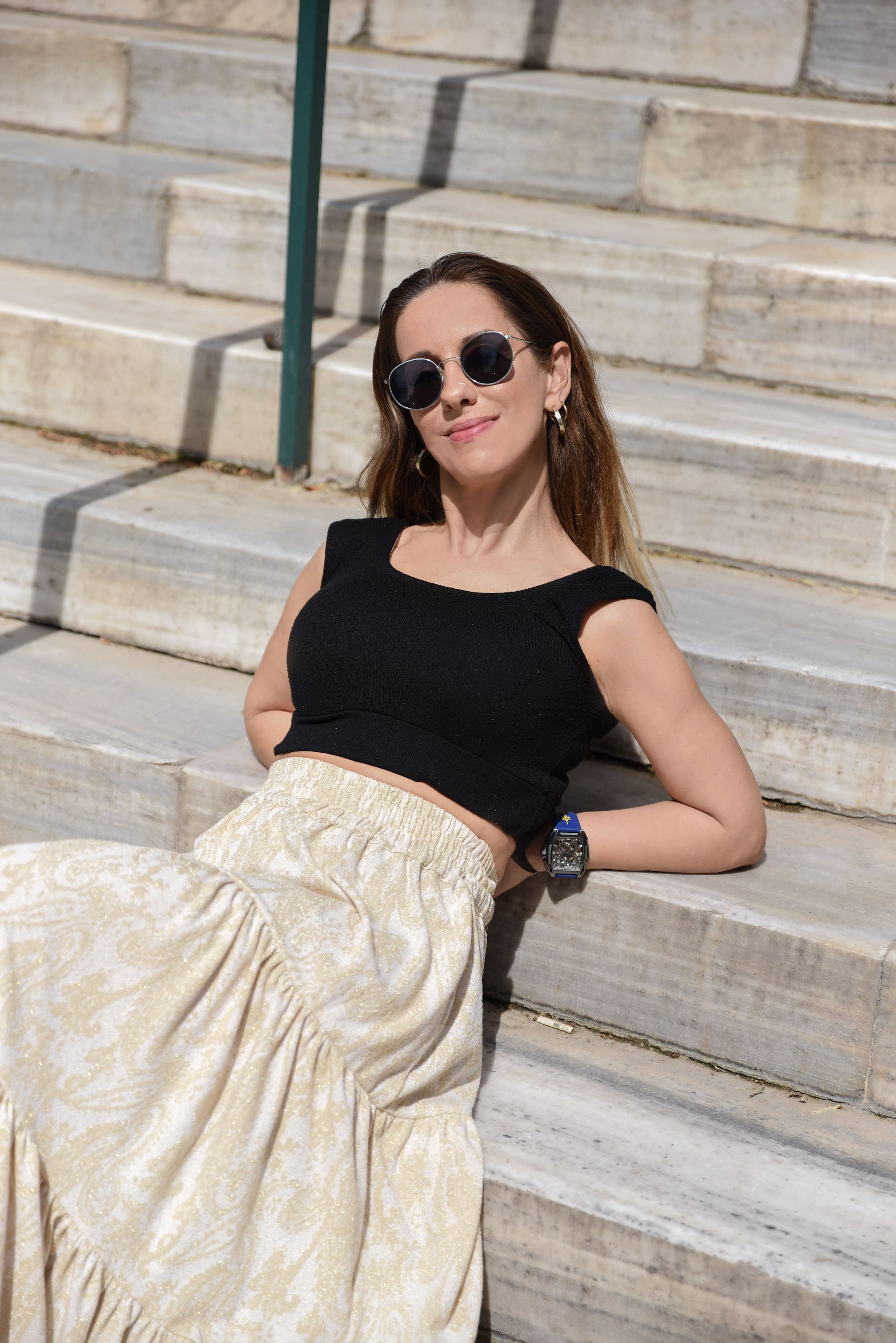 "Dusk Flow" Top - Argyro Fotou