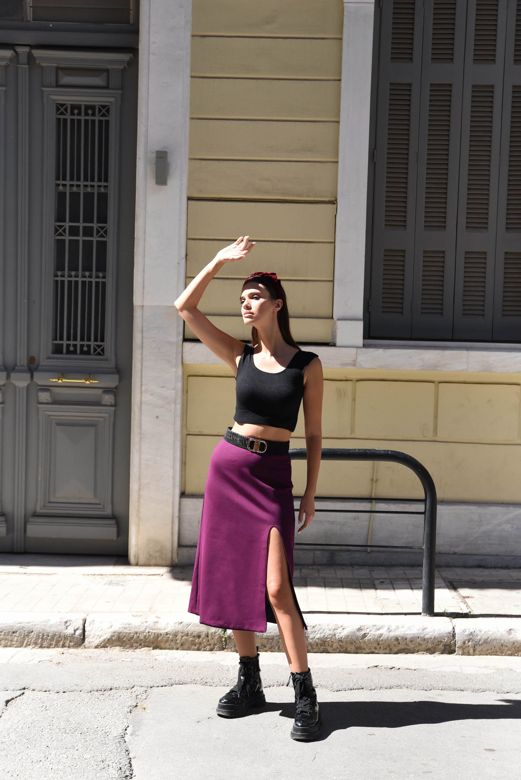 "BLACKBERRY" Skirt - Argyro Fotou